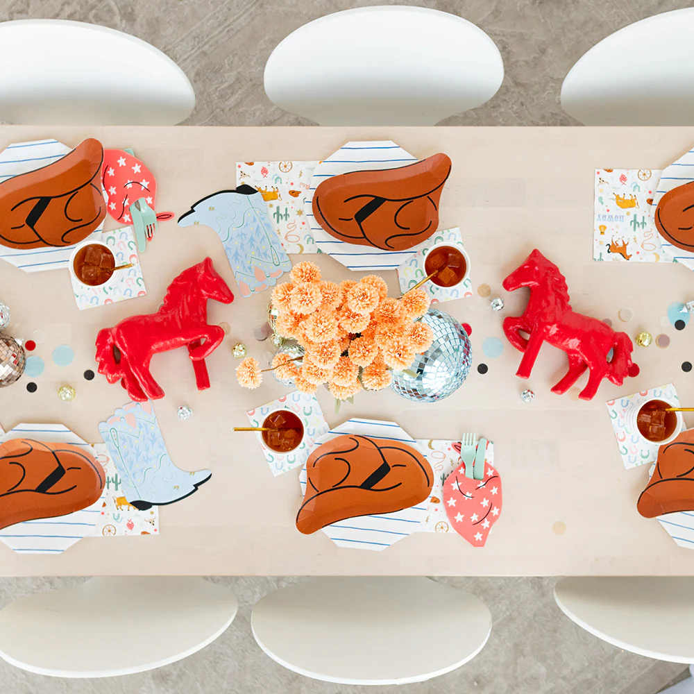Plato Sombrero Cowboy, 8 Uds