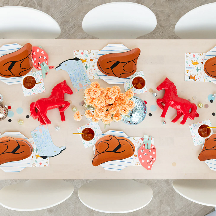 Plato Sombrero Cowboy, 8 Uds