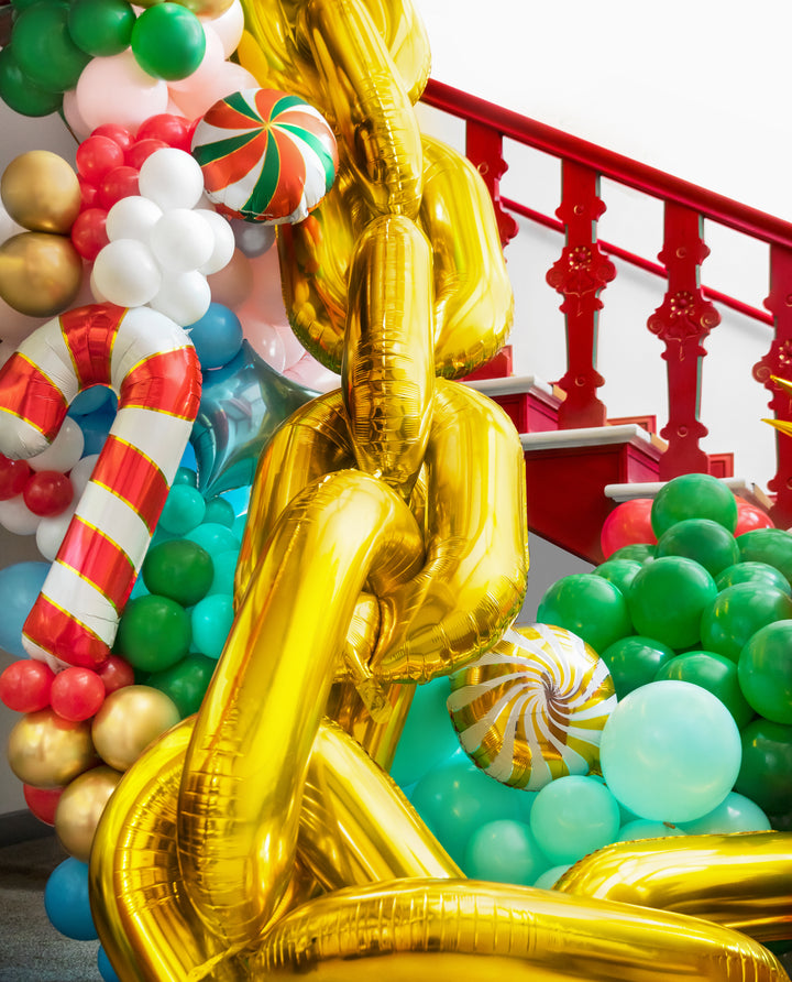 Guirnalda de Globos Cadena XL Dorada