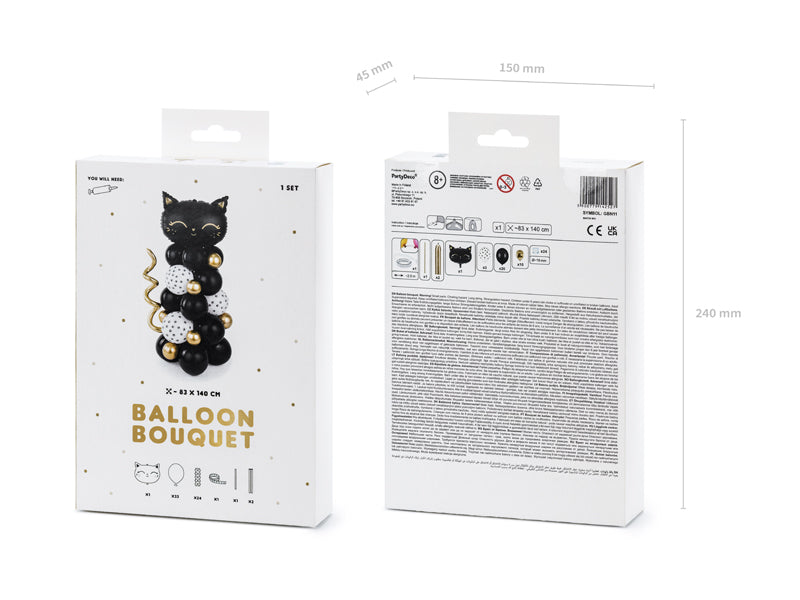 Kit Bouquet "Gatita color negro"