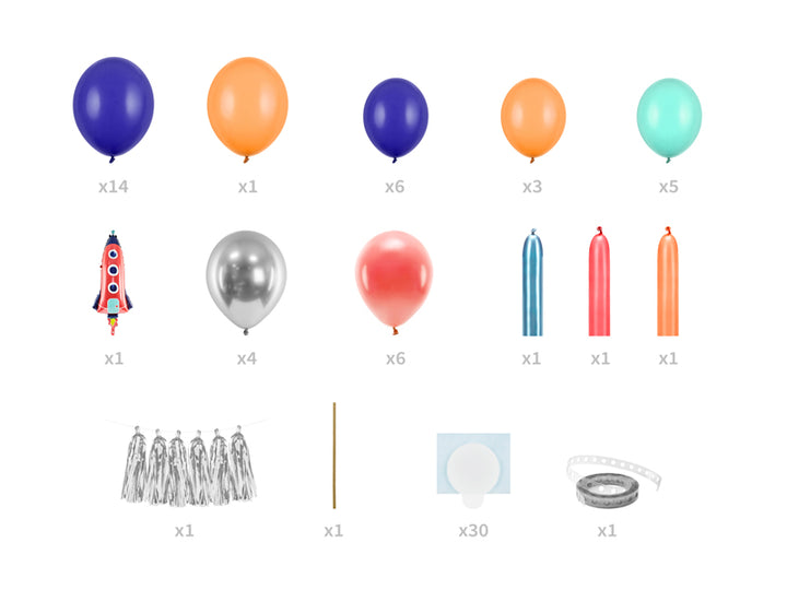 Kit Globos "Cohete espacial"