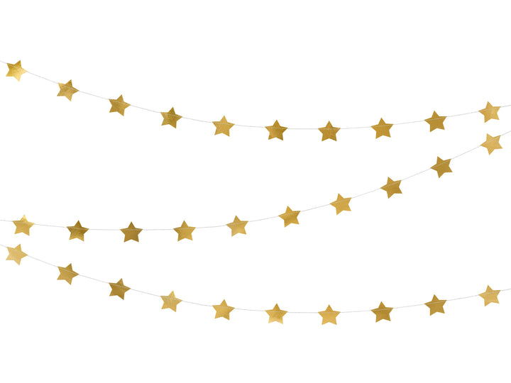 Guirnalda Estrellas Doradas 3.6m