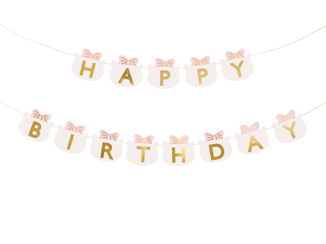 Guirnalda Happy Birthday Gatita 2.8m