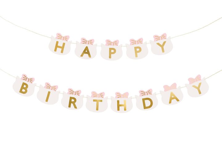 Guirnalda Happy Birthday Gatita 2.8m