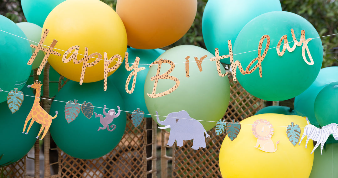 Guirnalda Safari Happy Birthday