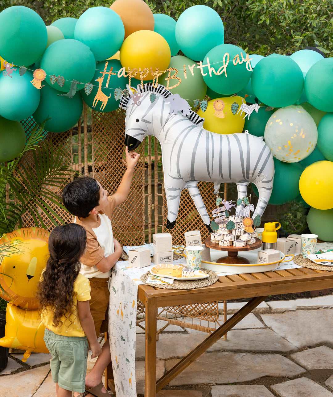 Guirnalda Safari Happy Birthday