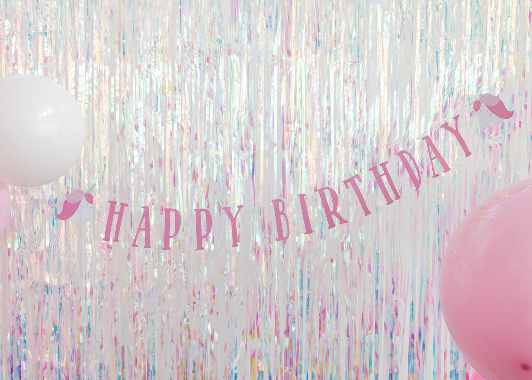 GUIRNALDA HAPPY BIRTHDAY UNICORNIO