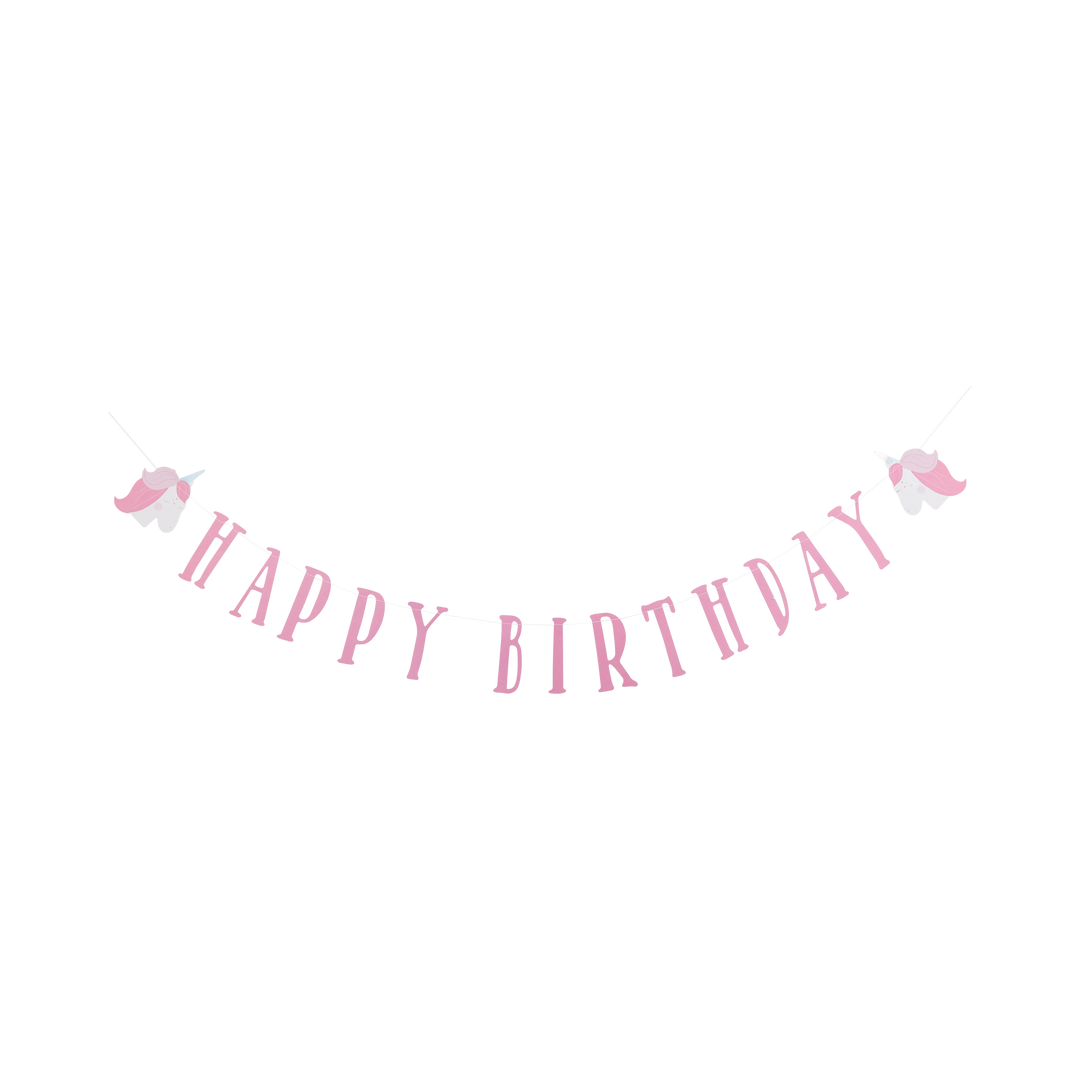 GUIRNALDA HAPPY BIRTHDAY UNICORNIO