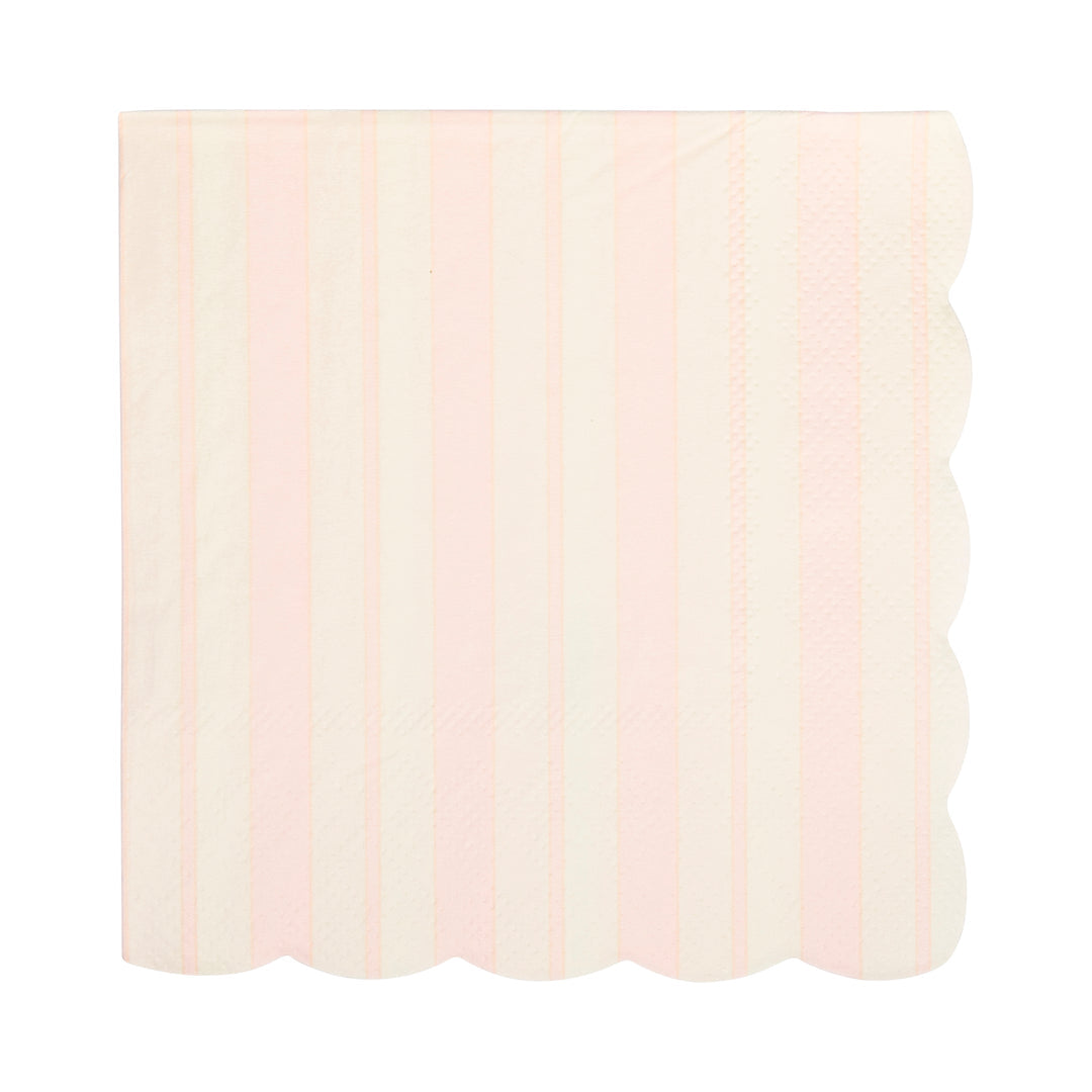 Servilletas cóctel a Rayas color Pastel 24 Uds
