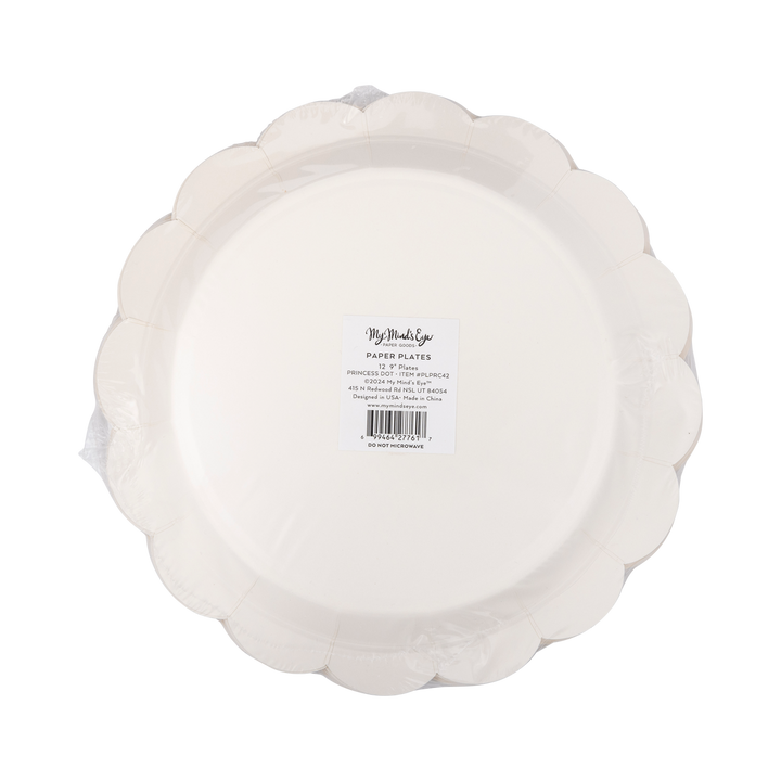 Plato Lunares Dorados Princesa