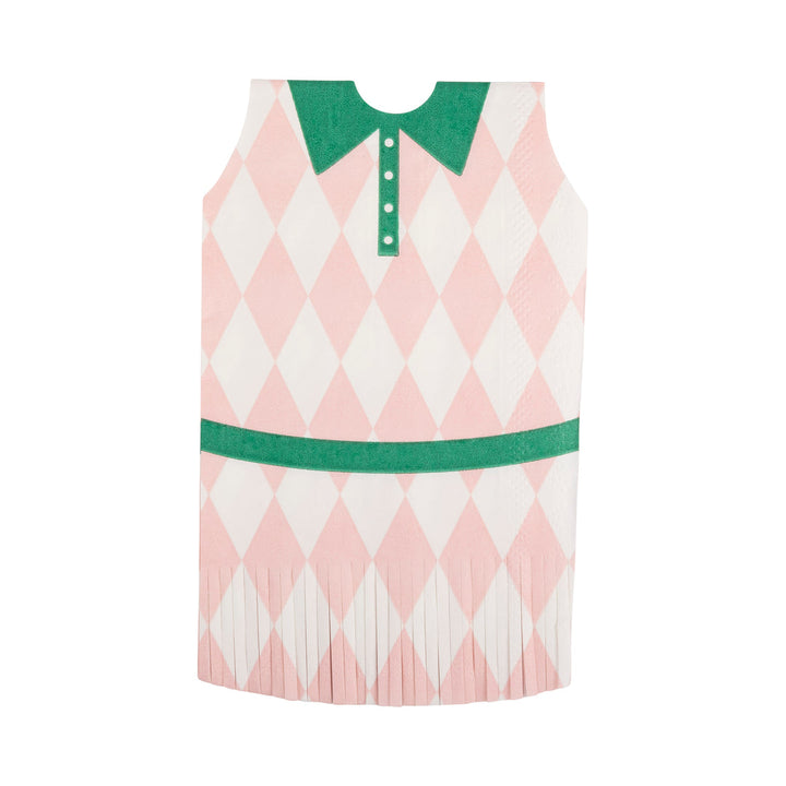 Servilleta Minivestido Flecos Tennis 24 Uds