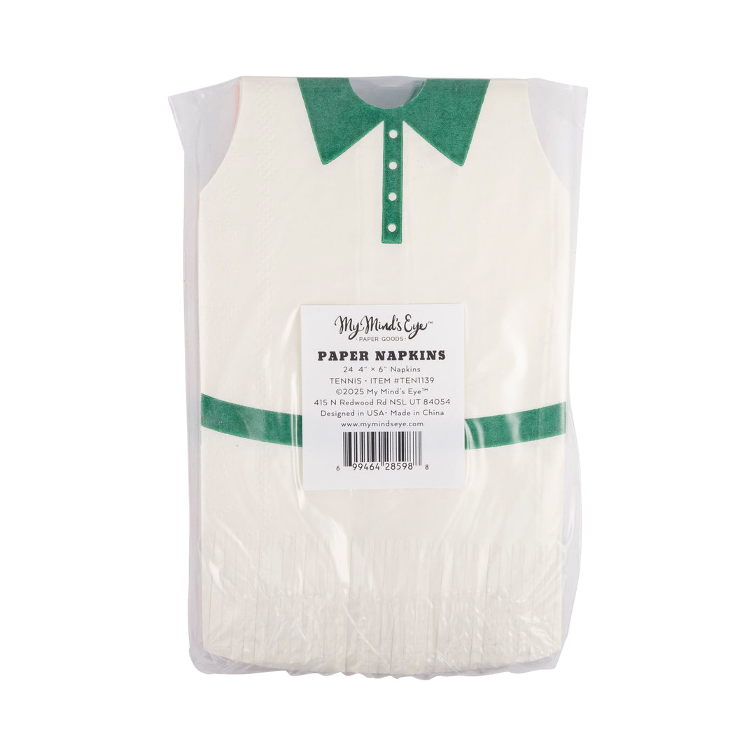 Servilleta Minivestido Flecos Tennis 24 Uds