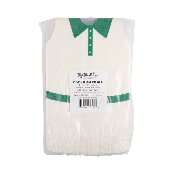Servilleta Minivestido Flecos Tennis 24 Uds