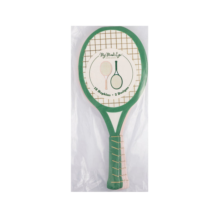Servilleta cóctel  Raqueta de Tennis 18 Uds