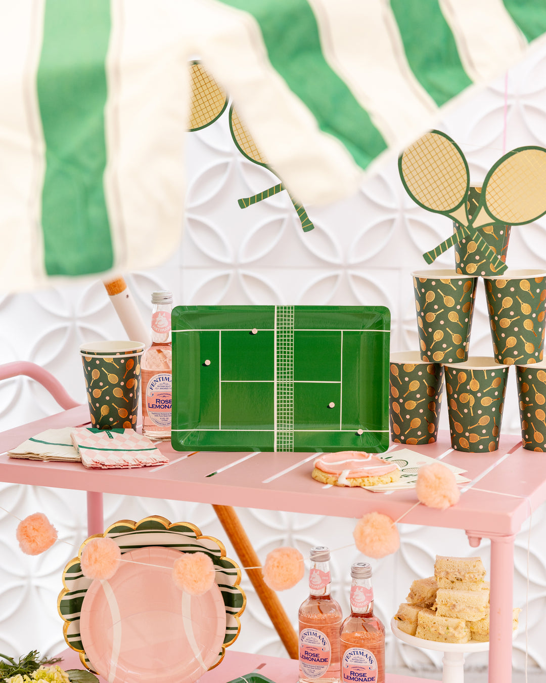 Servilleta cóctel  Raqueta de Tennis 18 Uds