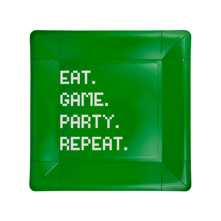 Plato Grande "Eat Game Party" 12 Uds