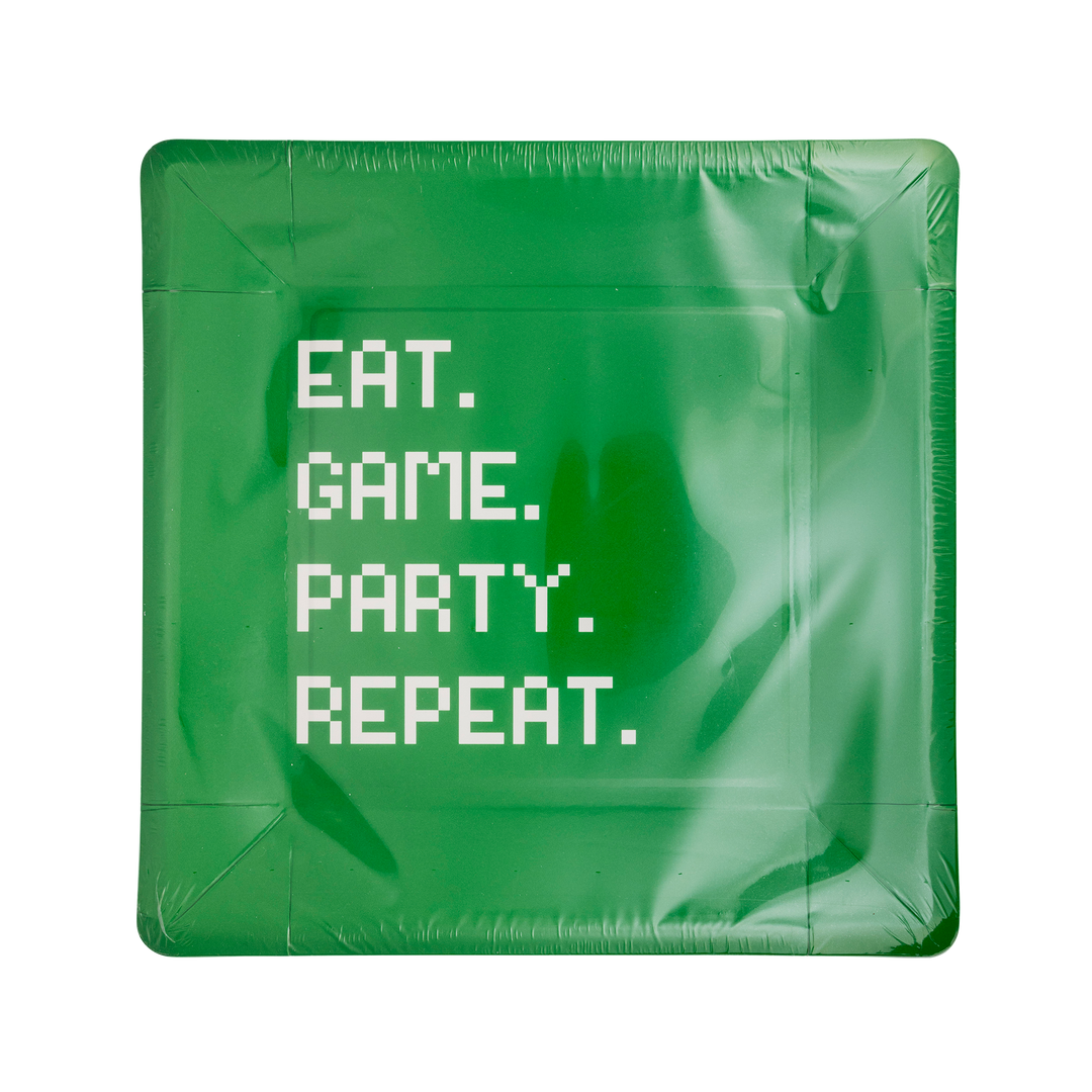 Plato Grande "Eat Game Party" 12 Uds