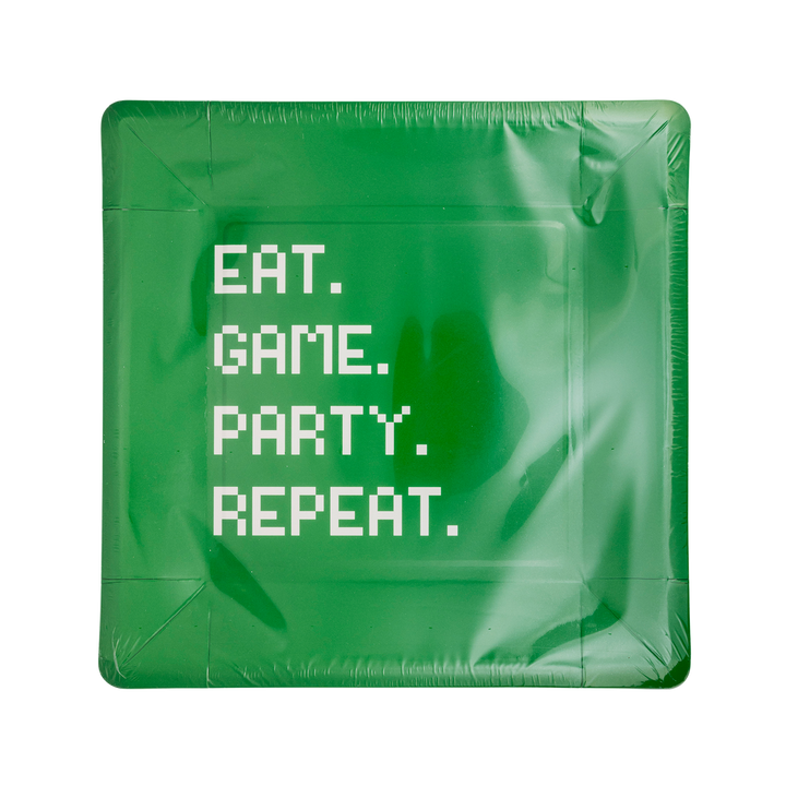 Plato Grande "Eat Game Party" 12 Uds