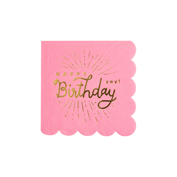 Servilleta cóctel  Happy Birthday Rosa 24 Uds