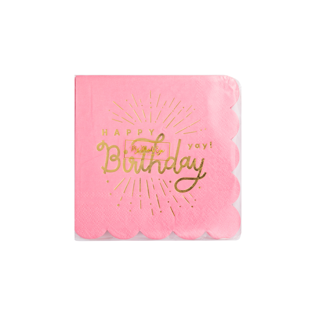 Servilleta cóctel  Happy Birthday Rosa 24 Uds