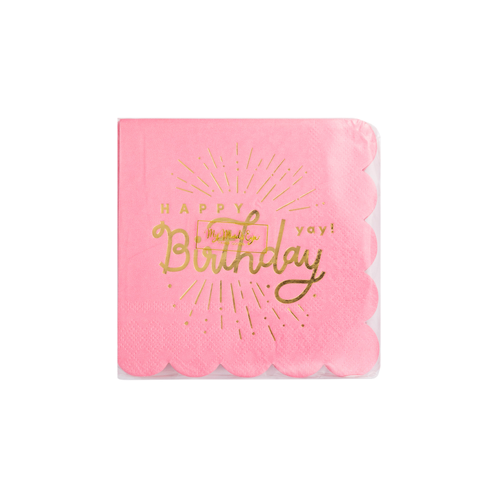 Servilleta cóctel  Happy Birthday Rosa 24 Uds