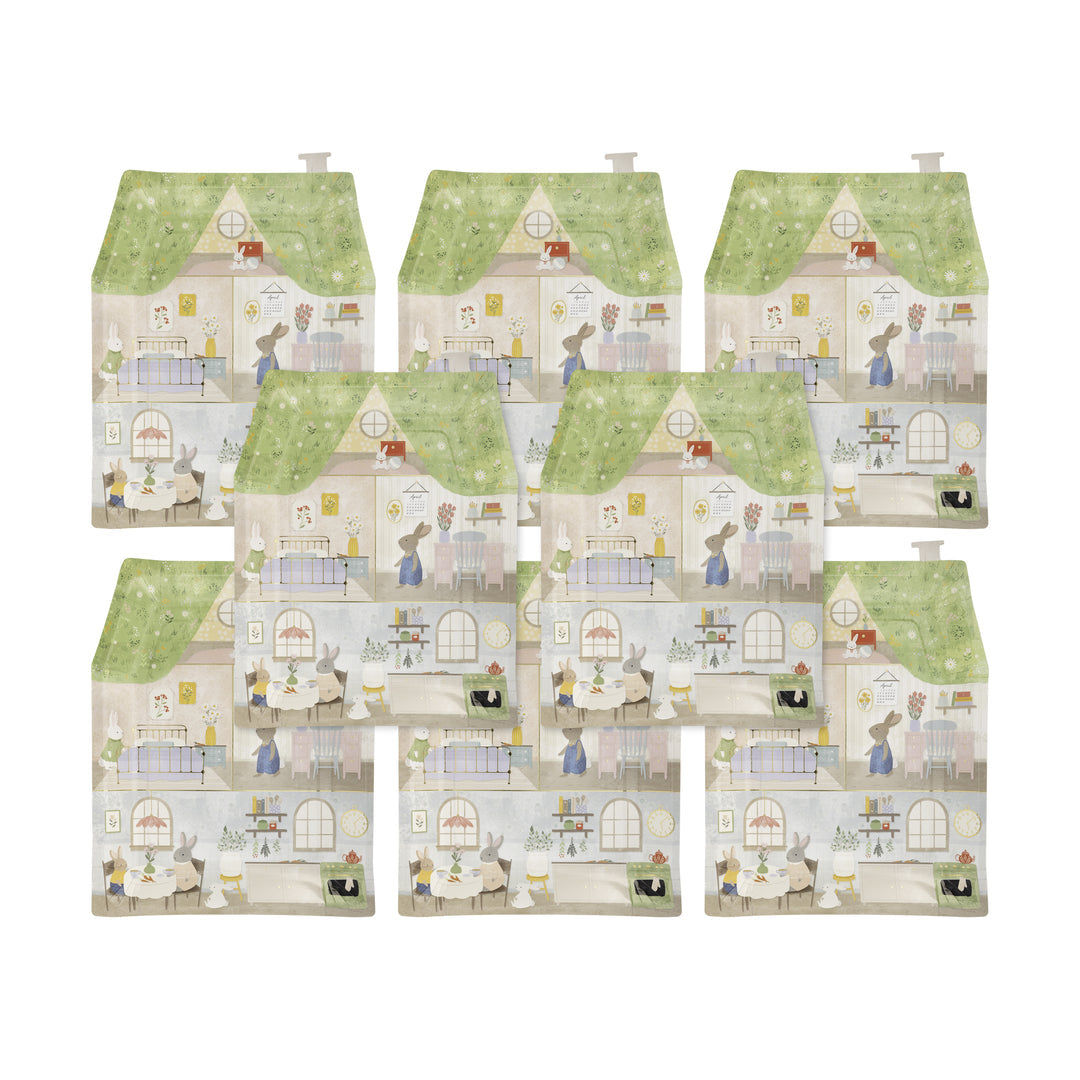 Plato Casita de Conejitos, 8 Uds
