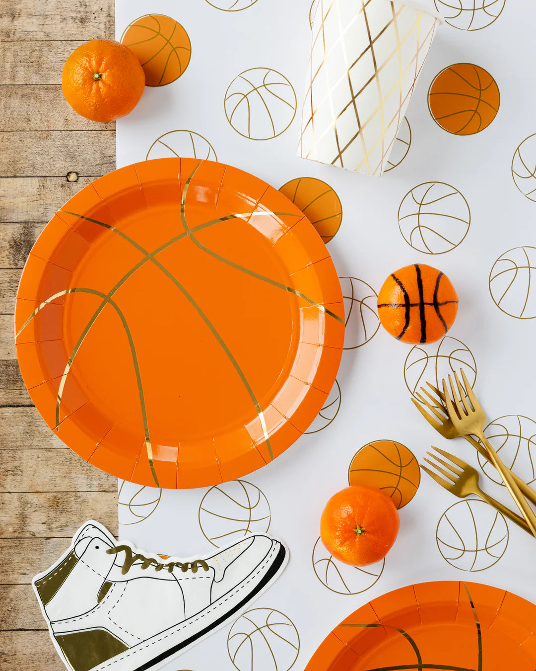 Plato Grande Balón Baloncesto