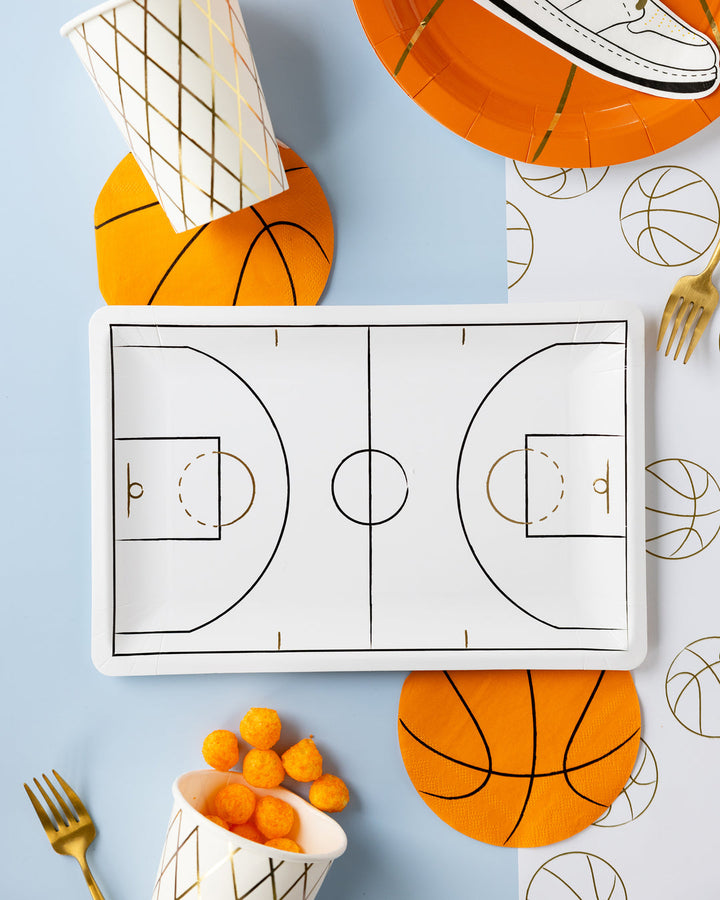 Plato Grande Cancha Baloncesto
