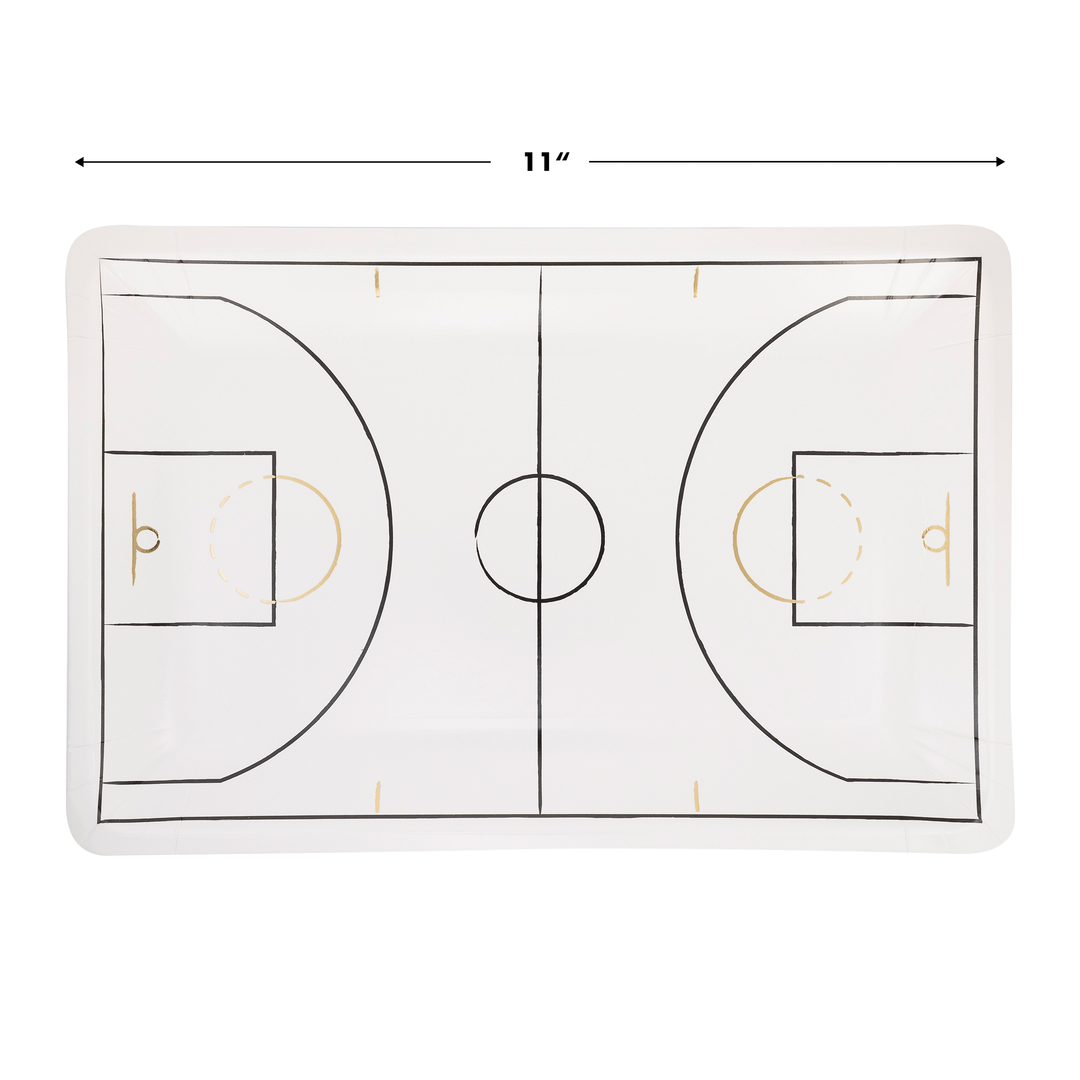 Plato Grande Cancha Baloncesto