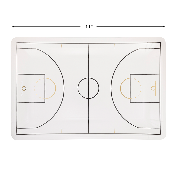Plato Grande Cancha Baloncesto