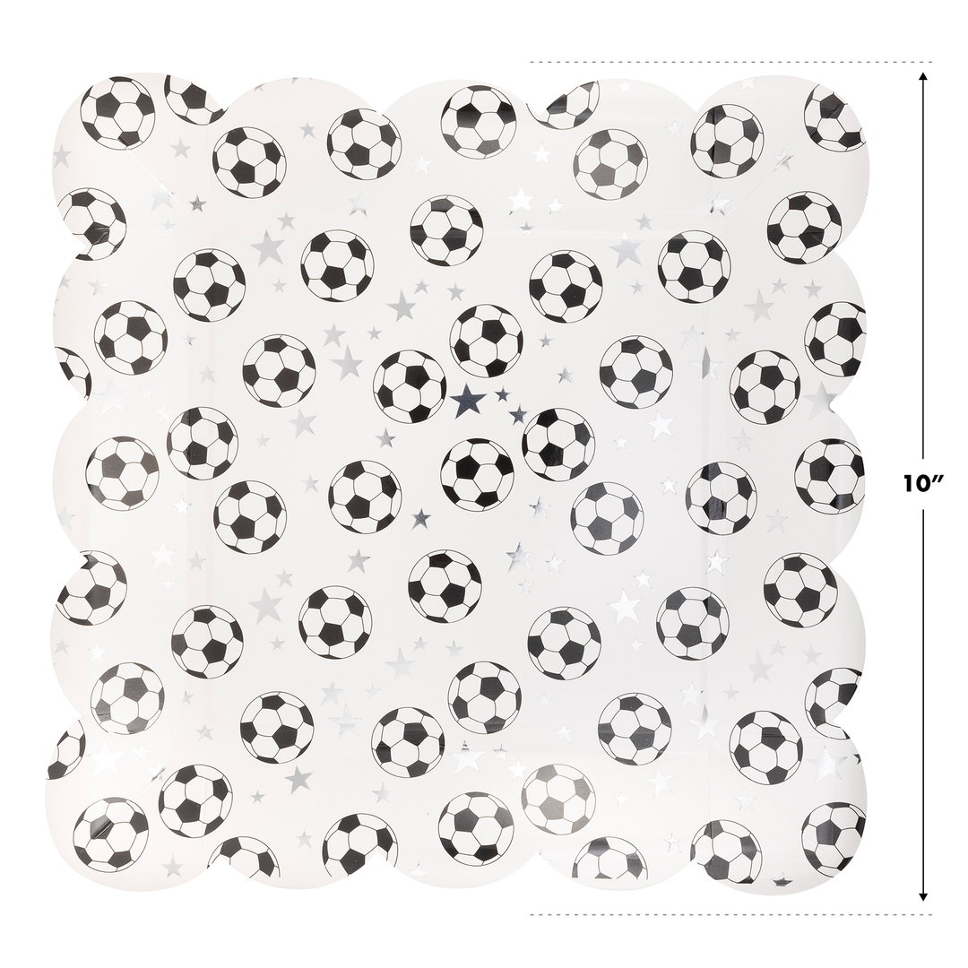 Plato Balon de Fútbol Festoneado