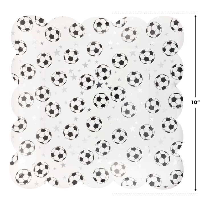 Plato Balon de Fútbol Festoneado