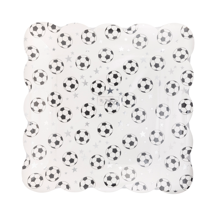 Plato Balon de Fútbol Festoneado