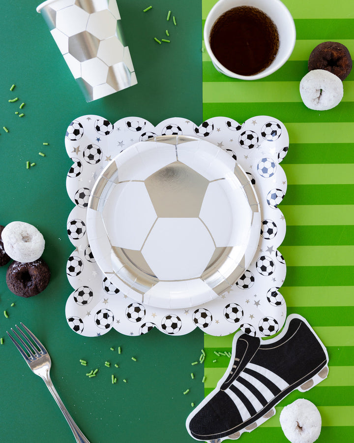 Plato Balon de Fútbol Festoneado