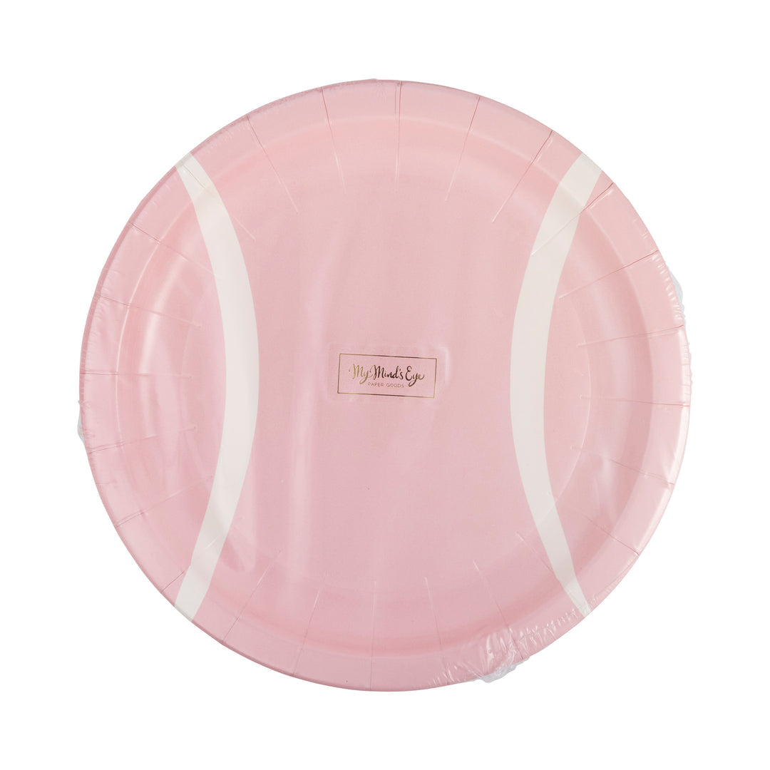Plato Bola de Tennis Rosa