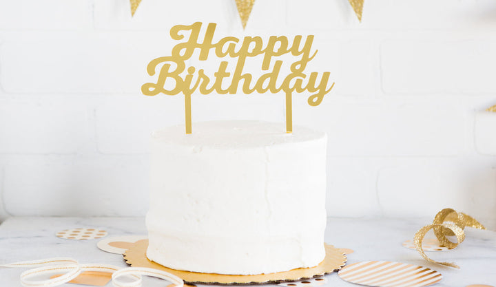 Cake Topper Happy Birthday