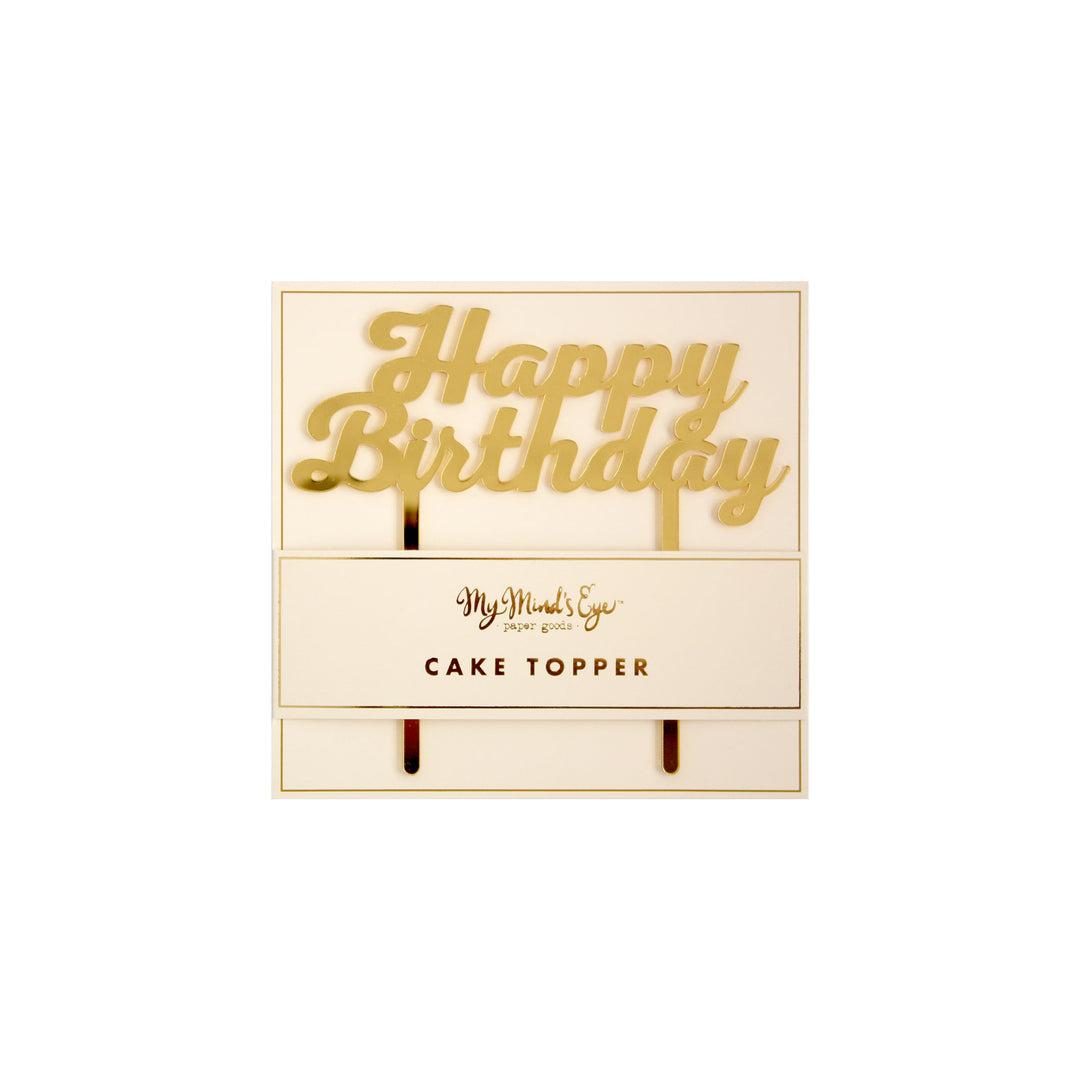 Cake Topper Happy Birthday