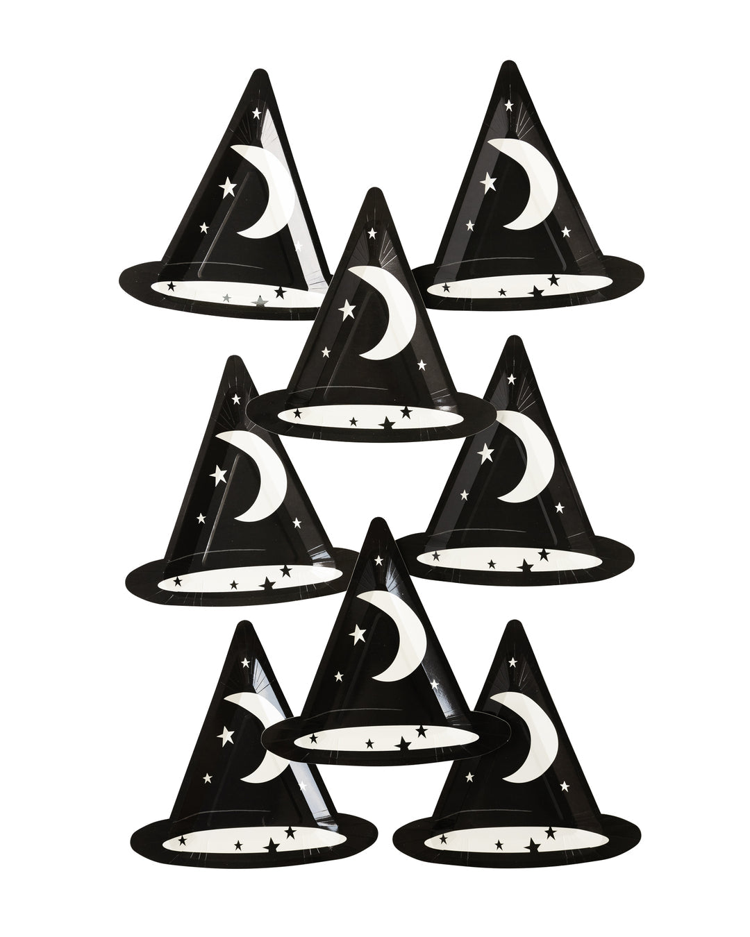 Plato Grande Sombrero Bruja Negro