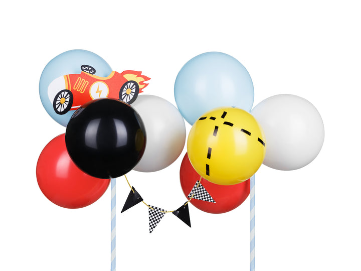 Cake Topper Globos "Carrera de autos"