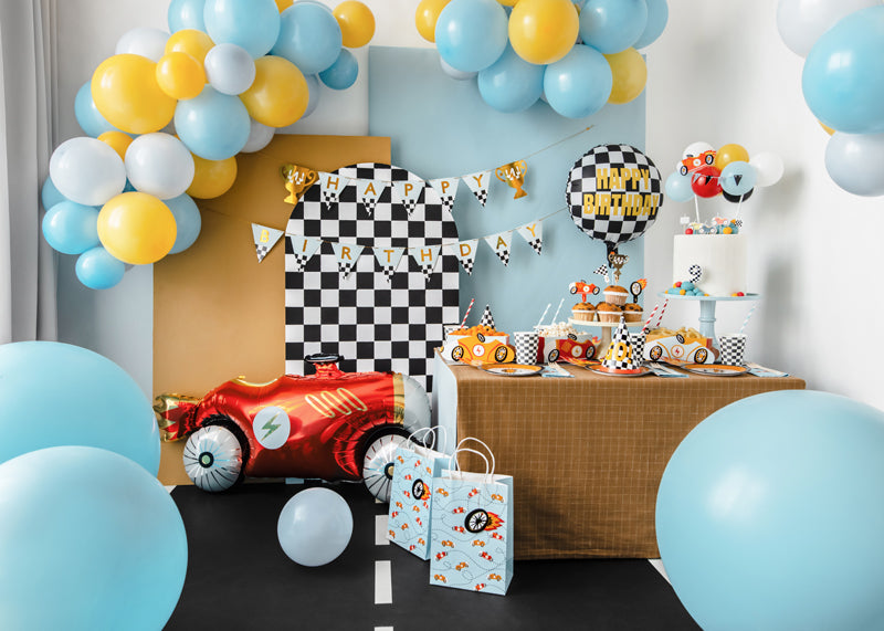 Cake Topper Globos "Carrera de autos"