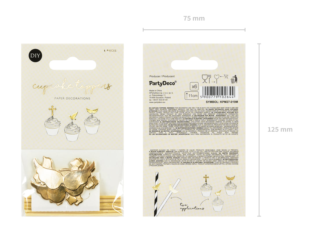 Cake Toppers "Primera comunión" 6 pz