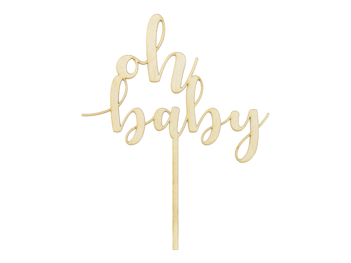 Topper pastel madera Oh Baby