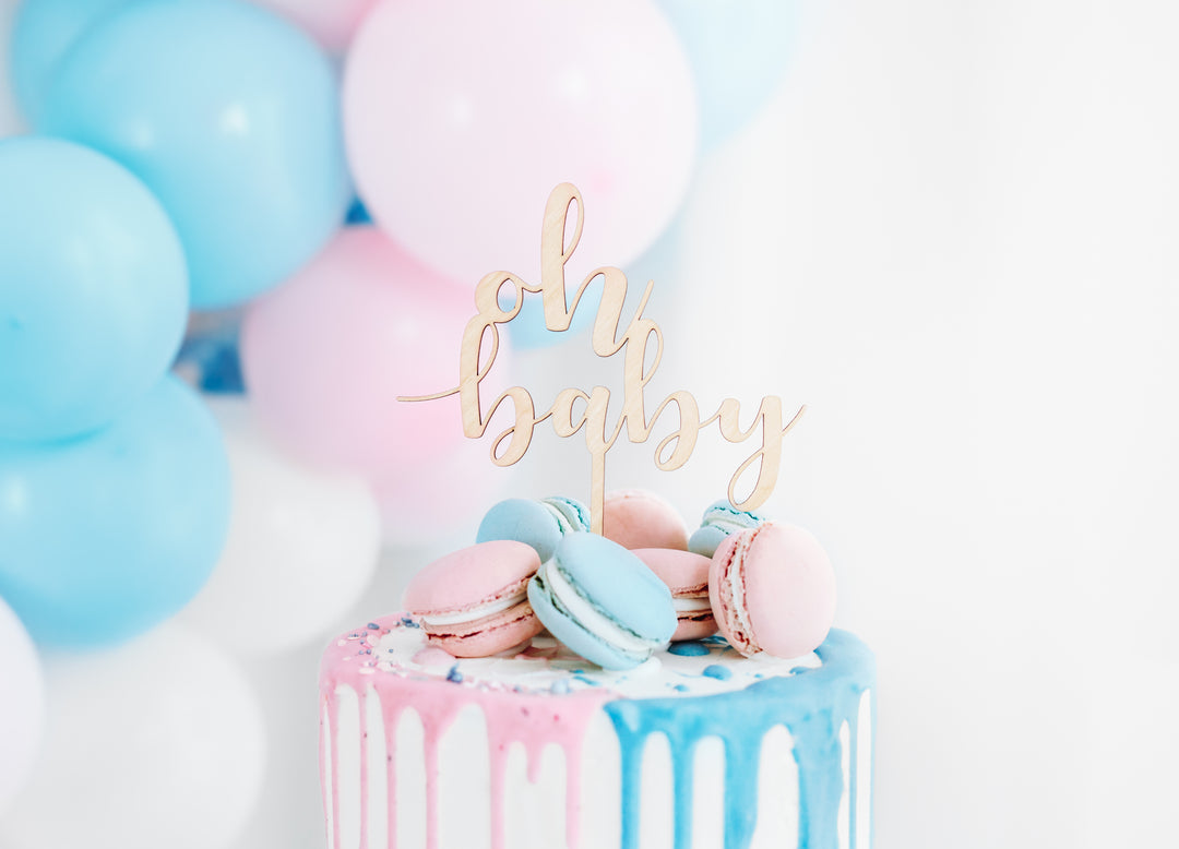 Topper pastel madera Oh Baby