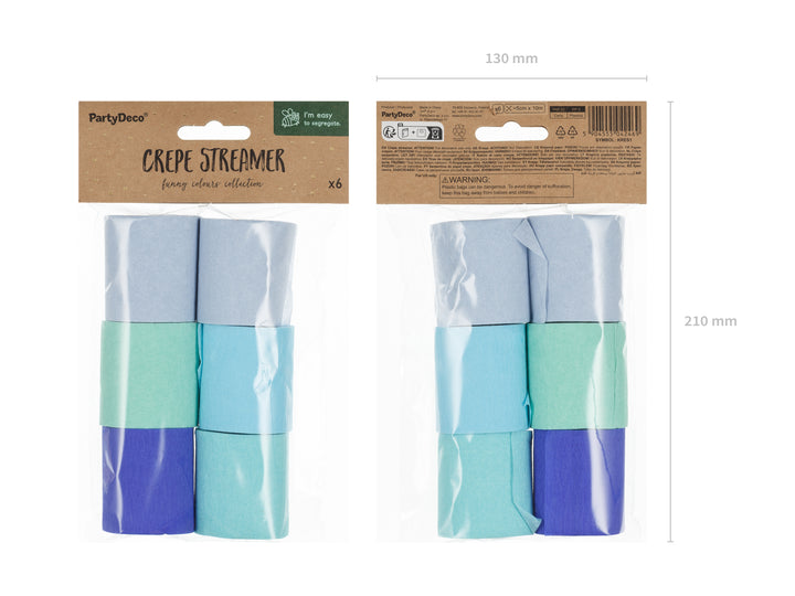 Cintas Papel Crepe 10m/6 uds