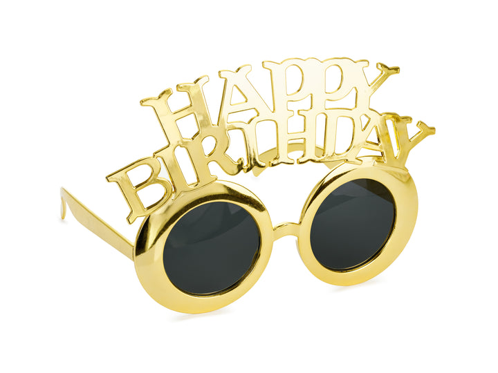 Gafas Doradas Happy Birthday