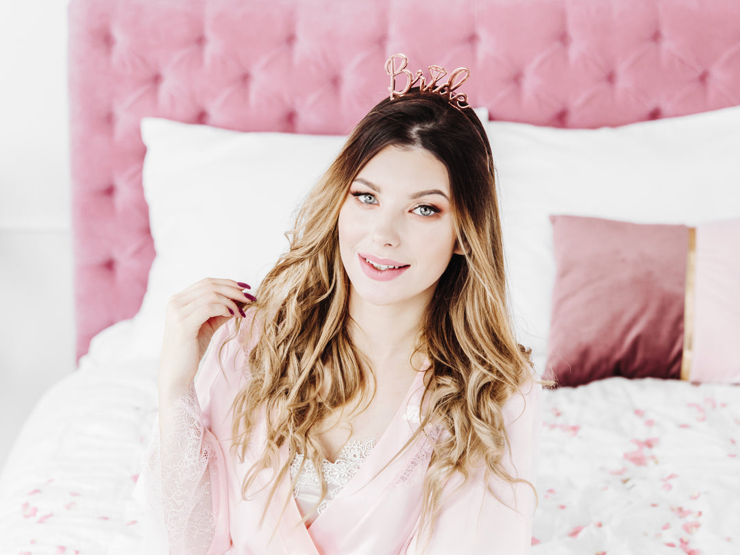 Diadema Bride Oro Rosa