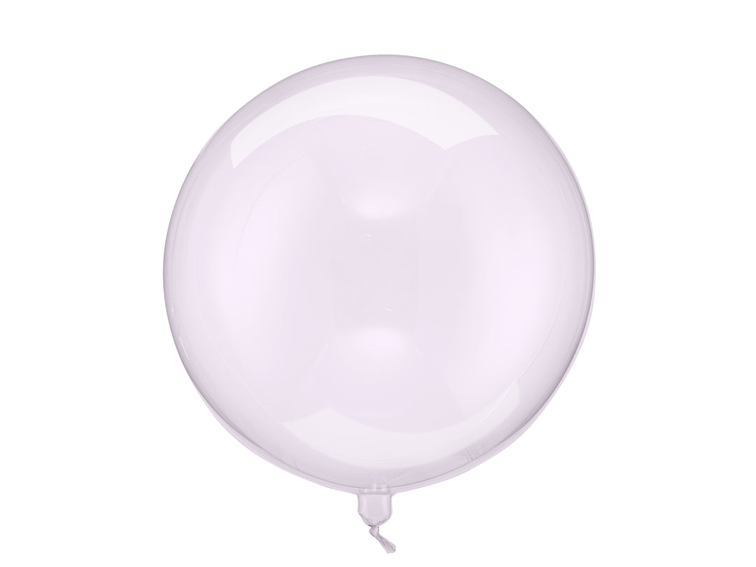 Globo Bubble Transparente Lila 40cm