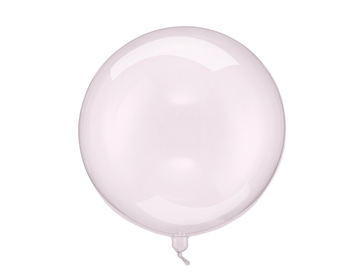 Globo Bubble Transparente Rosa 40 cm