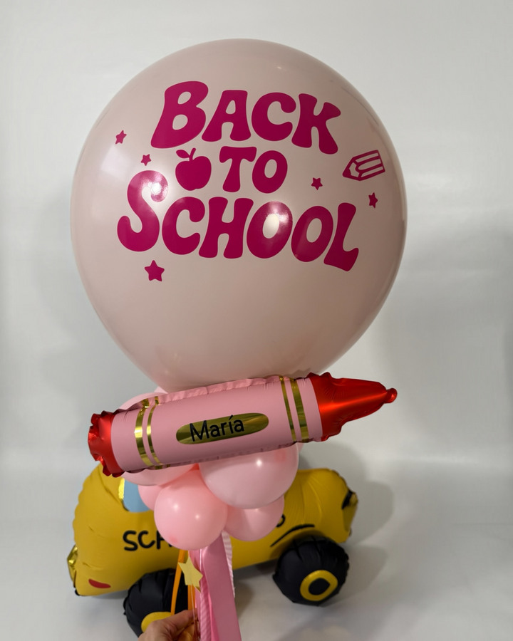 Bouquet de Globo Back To School personalizado Niña
