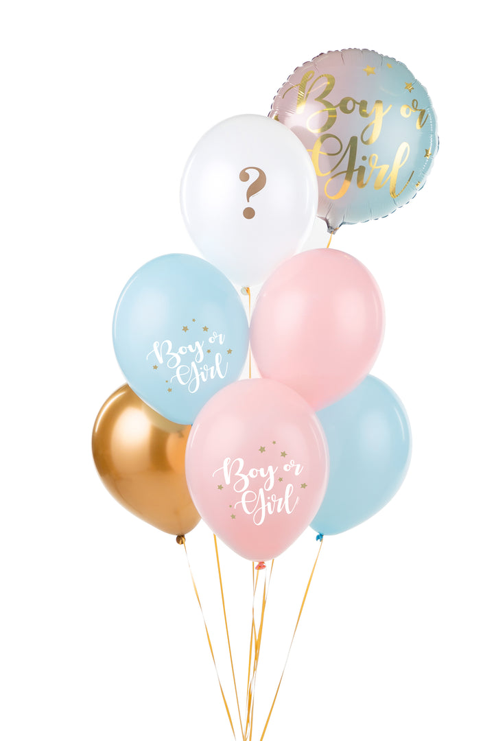 Set de Globos Látex Revelación de Género 6 Uds